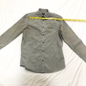 Light gray easy iron H&M button down size small